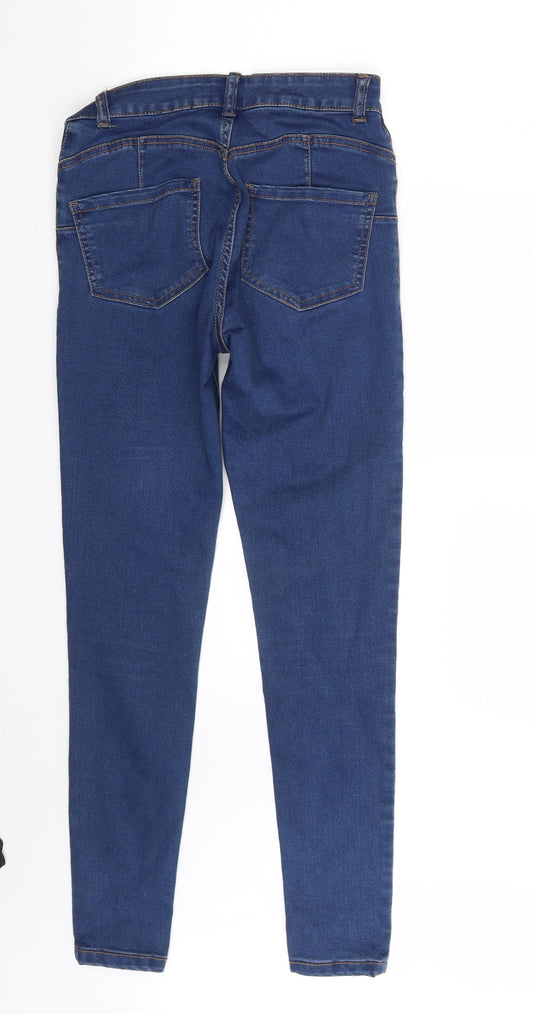 Denim & Co. Womens Blue  Denim Skinny Jeans Size 8 L28.5 in