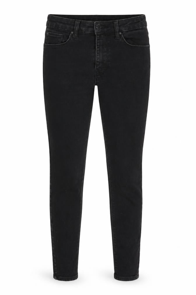 Front view of Denim Co. women’s black skinny jeans, size UK 10, 26-inch leg