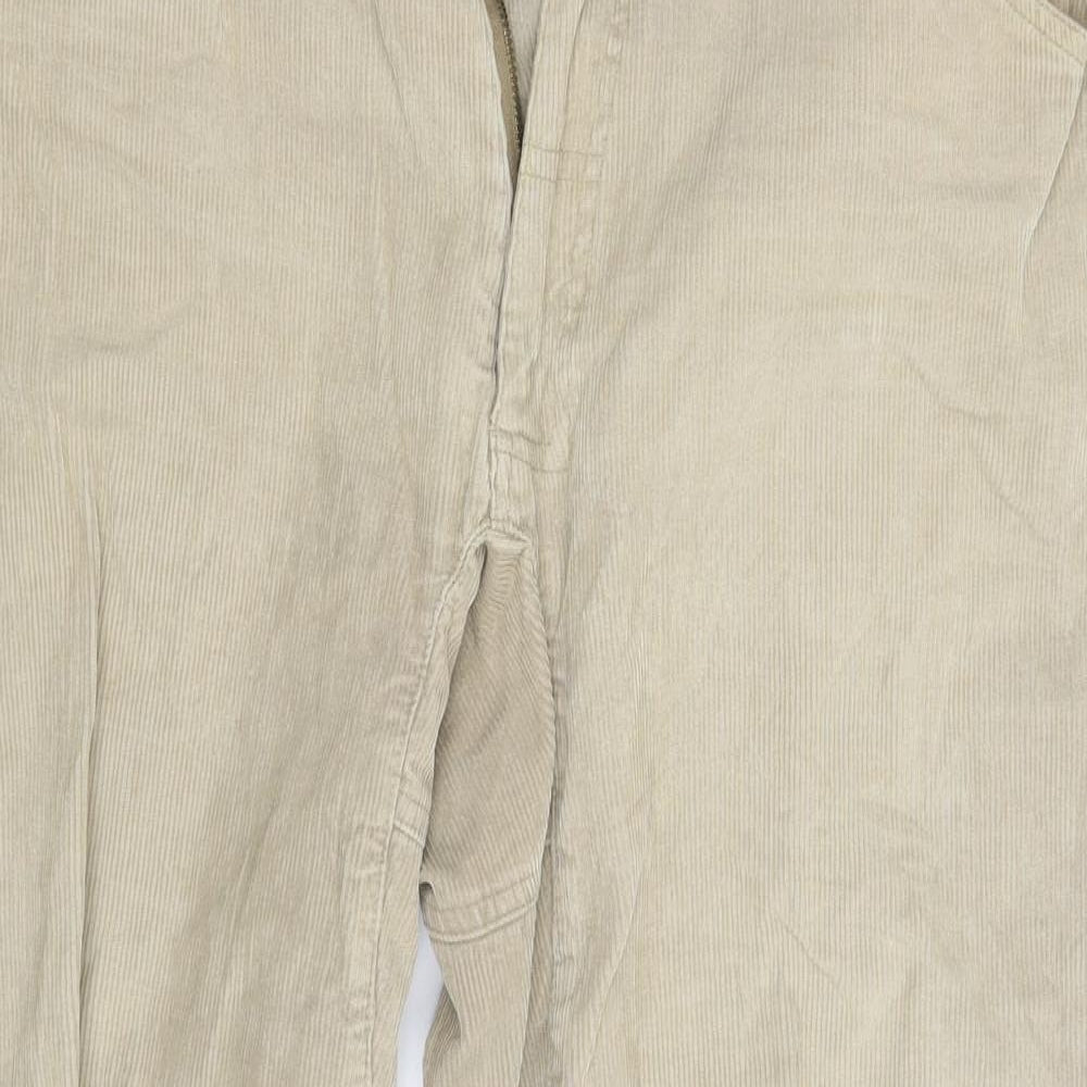 NEXT Mens Beige  Corduroy Straight Jeans Size 32 in L26 in