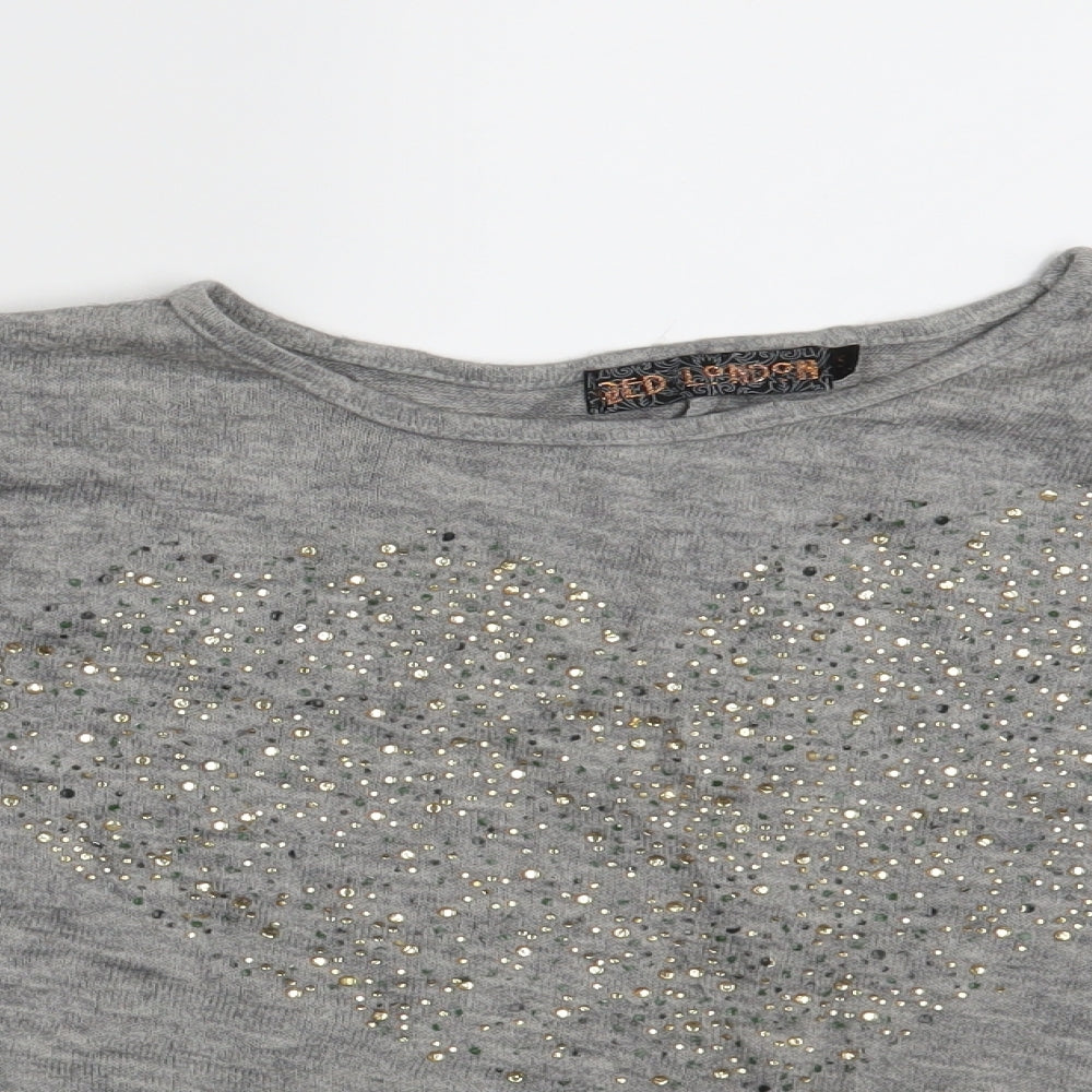 QED London Womens Grey   Pullover Jumper Size S