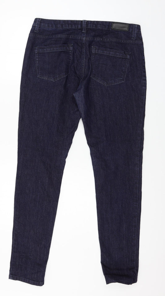 MORE & MORE Womens Blue  Denim Straight Jeans Size 14 L30 in