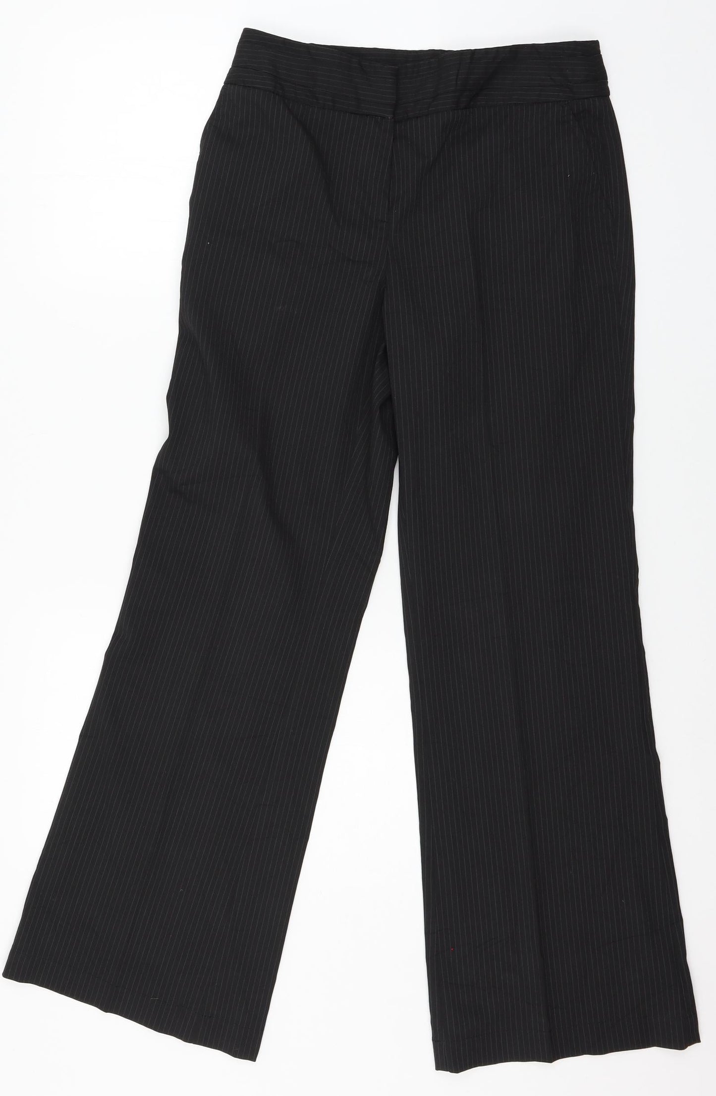 Preworn Womens Black   Trousers  Size 28 in L29 in