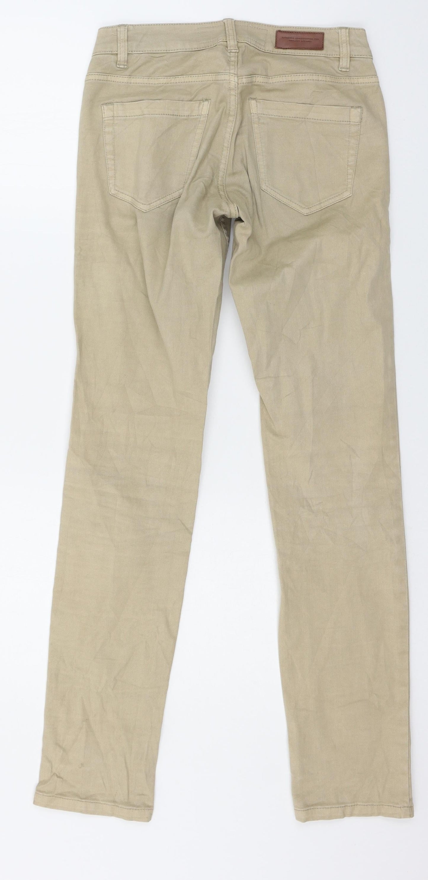 H&M Womens Beige  Denim Skinny Jeans Size 6 L29 in