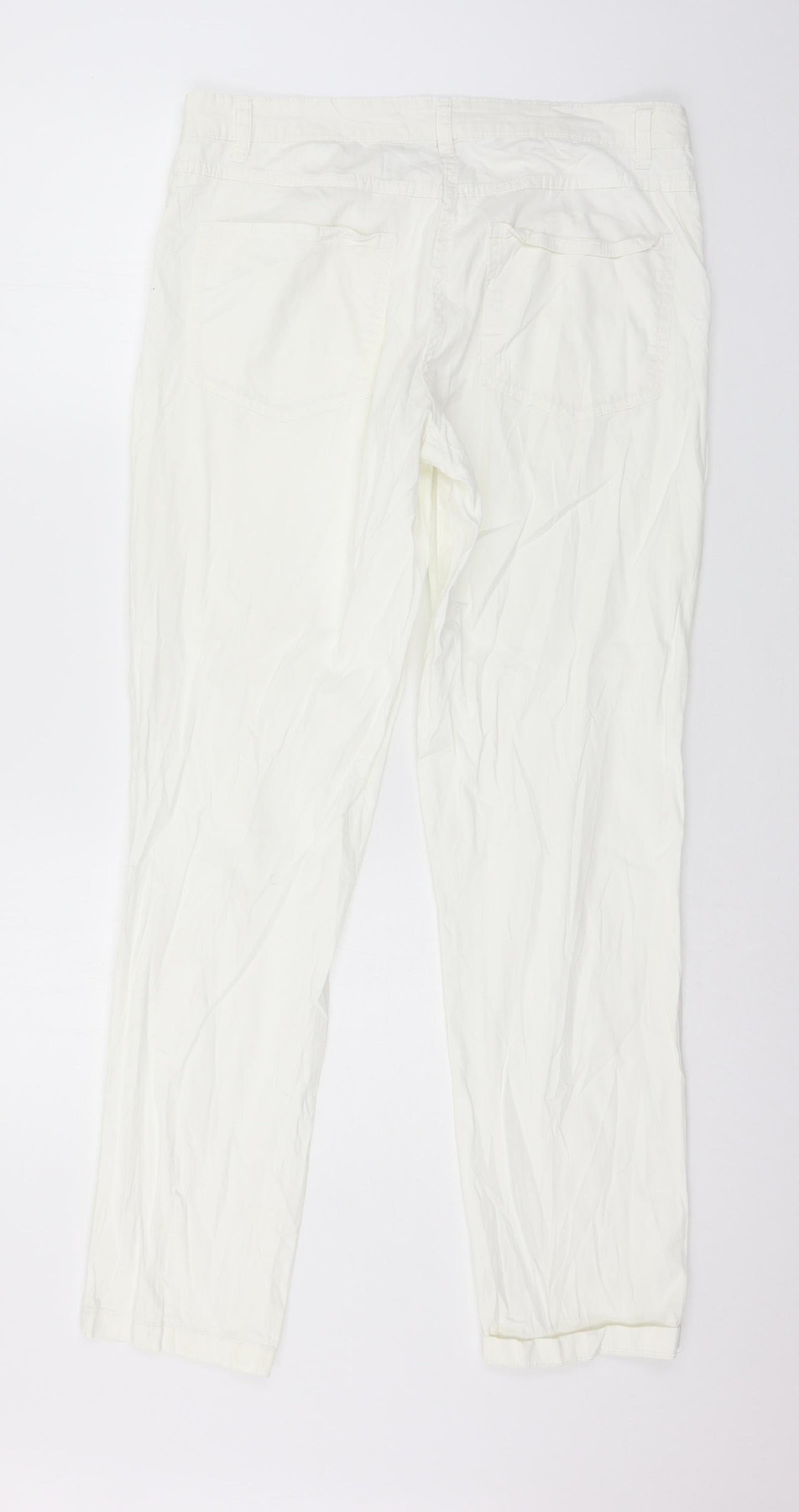 Preworn Womens White   Trousers  Size M L30 in