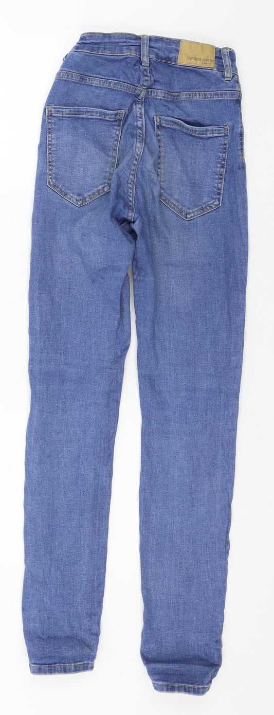 Perfect Jeans Womens Black  Denim Skinny Jeans Size S L29 in