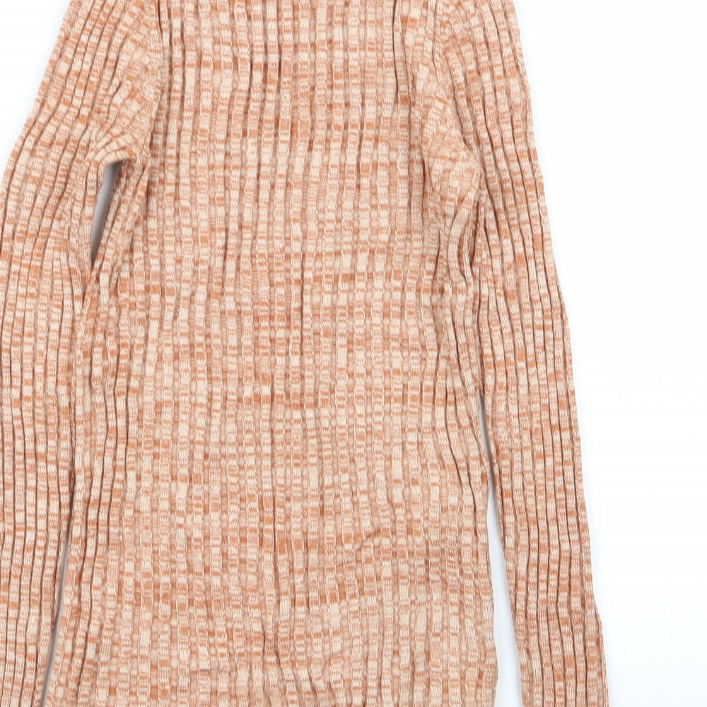 MNG Womens Orange   Basic T-Shirt Size S