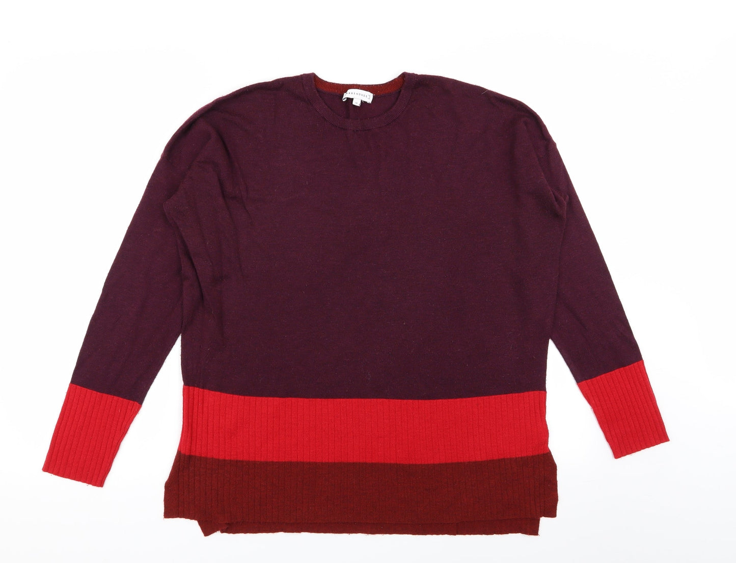 Warehouse Womens Multicoloured   Pullover Jumper Size 12