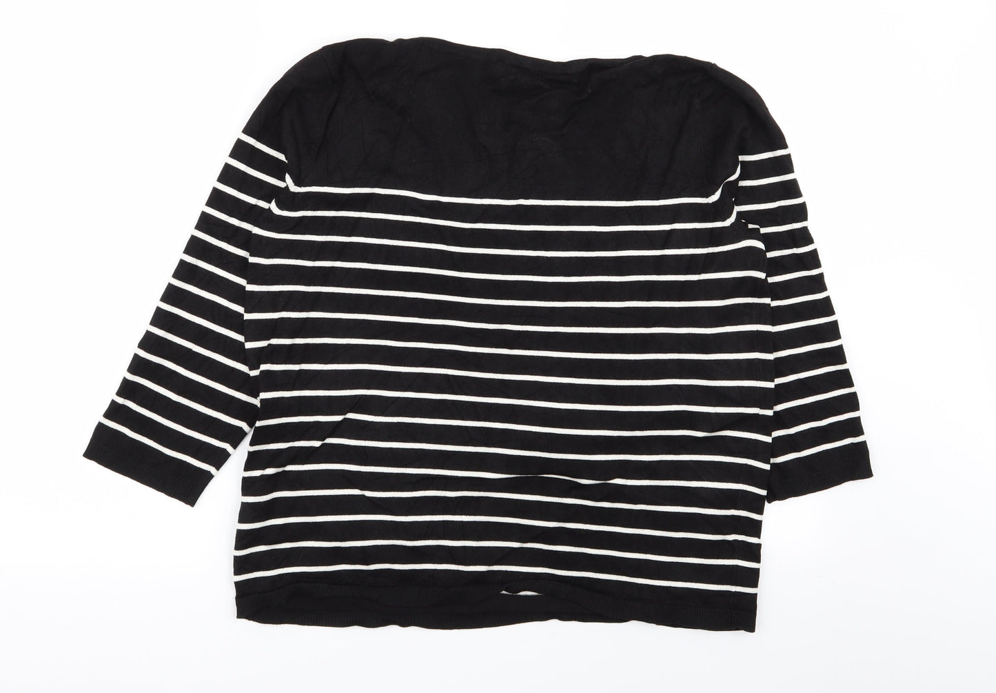 H&M Womens Multicoloured Striped  Pullover Jumper Size L