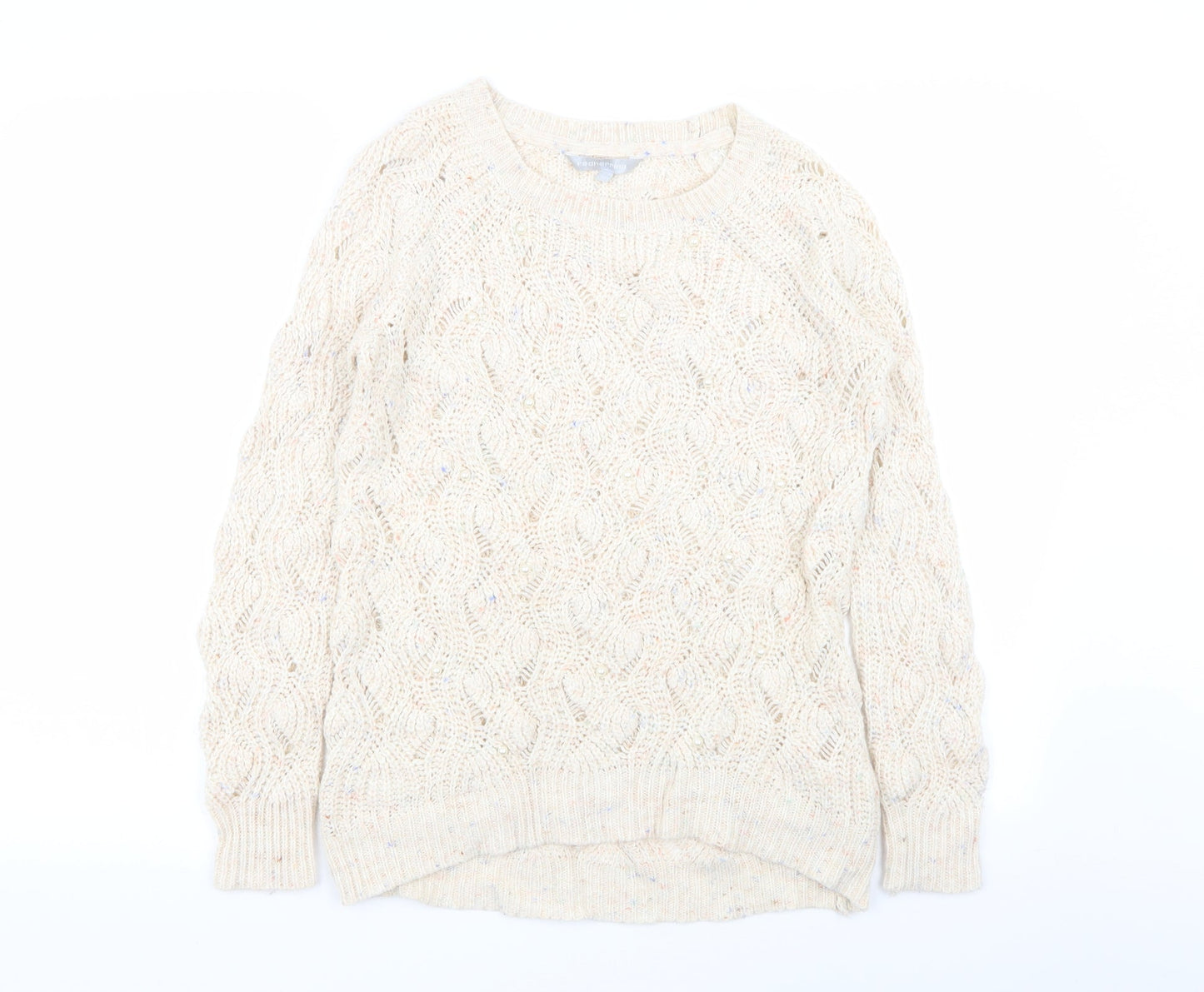 Red Herring Womens Beige   Pullover Jumper Size 10