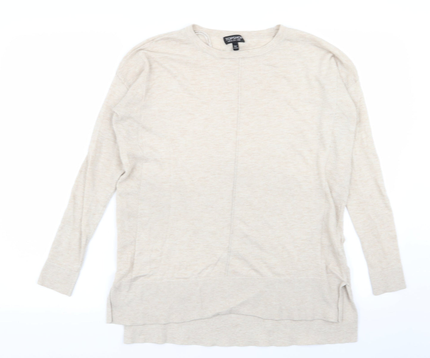Topshop Womens Beige   Pullover Jumper Size 8