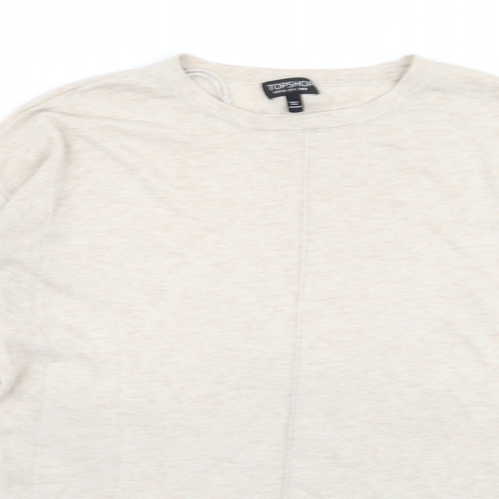 Topshop Womens Beige   Pullover Jumper Size 8