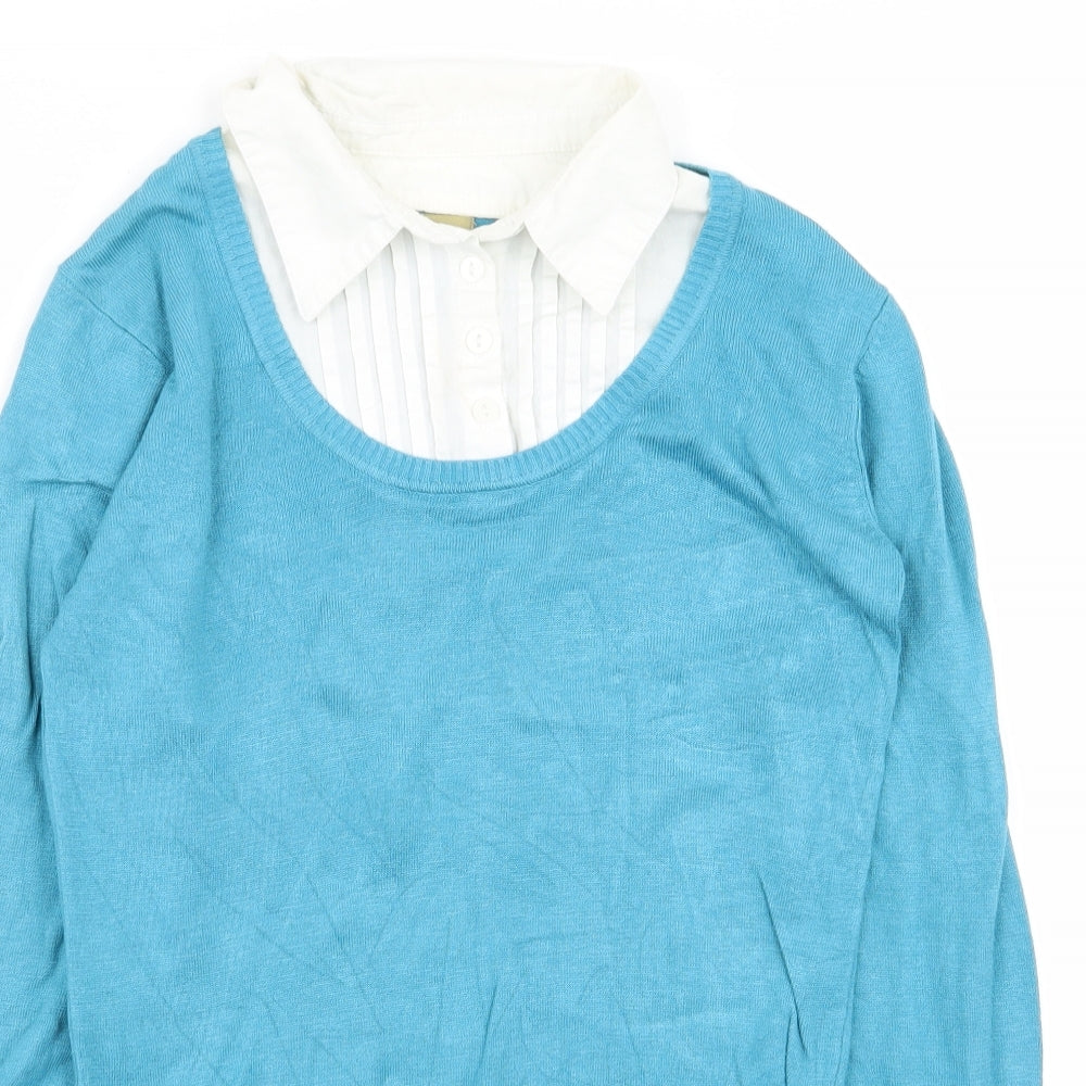 TU Womens Blue   Pullover Jumper Size 10  - shirt/jumper