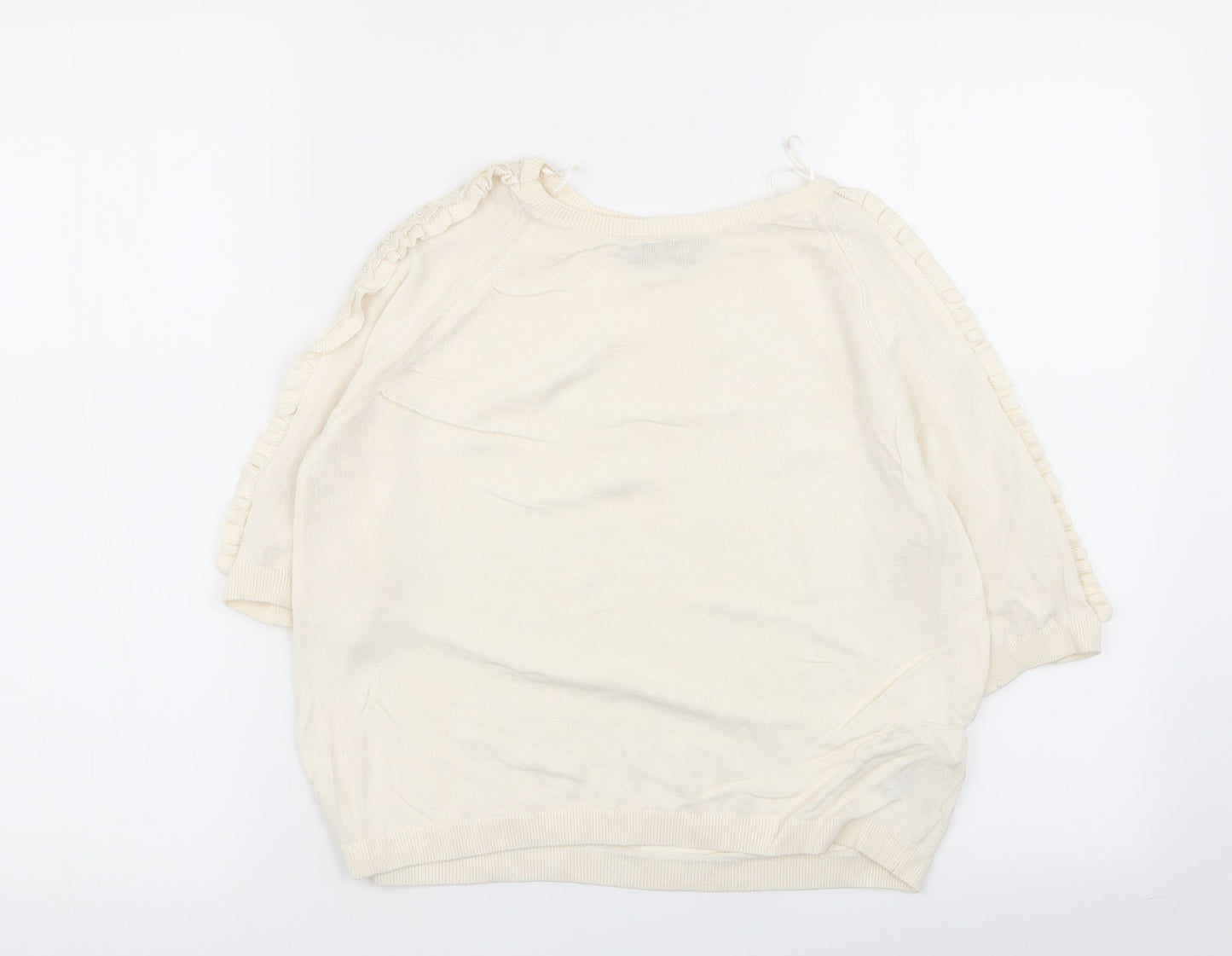 Per Una Womens Ivory Floral  Pullover Jumper Size 10