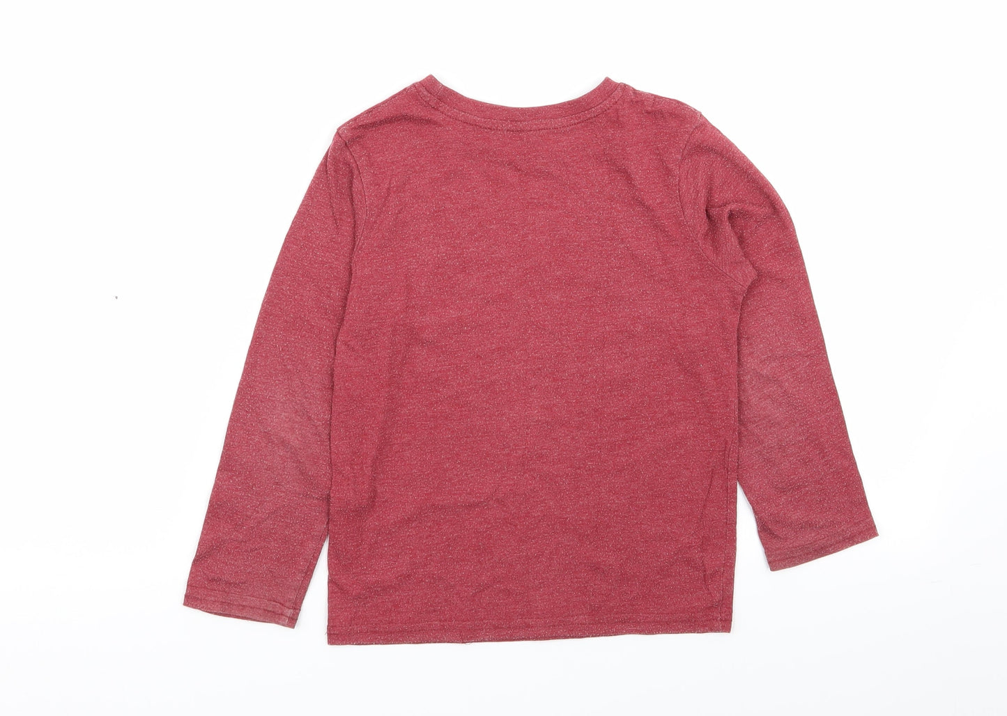 Primark Boys Red   Basic T-Shirt Size 5-6 Years