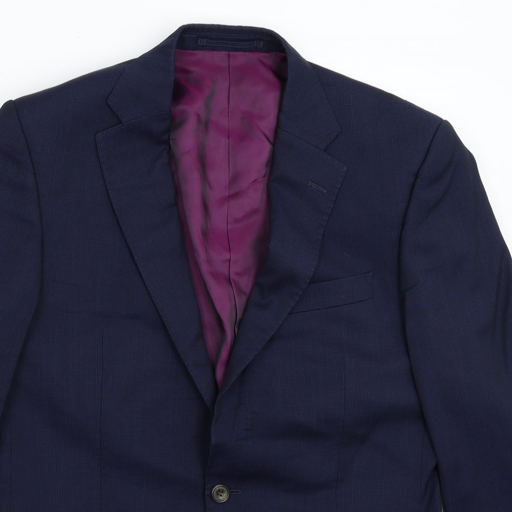 Marks and Spencer Mens Blue   Jacket Suit Jacket Size 38
