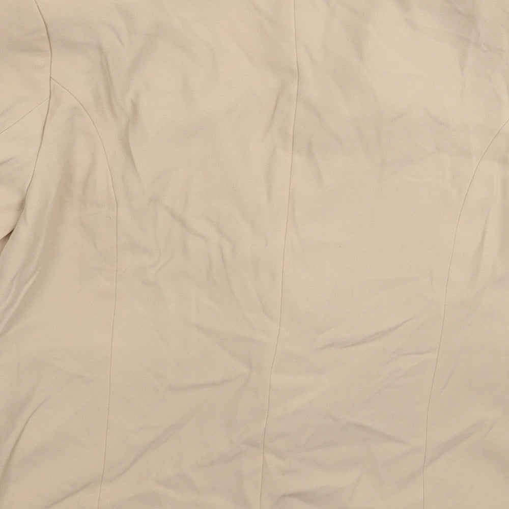 Marks and Spencer Womens Beige   Jacket Blazer Size 14