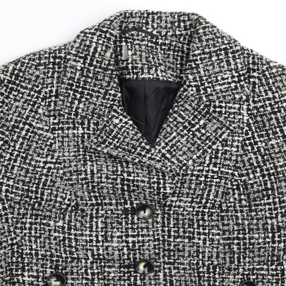 Preworn Womens Grey Check  Jacket Blazer Size M