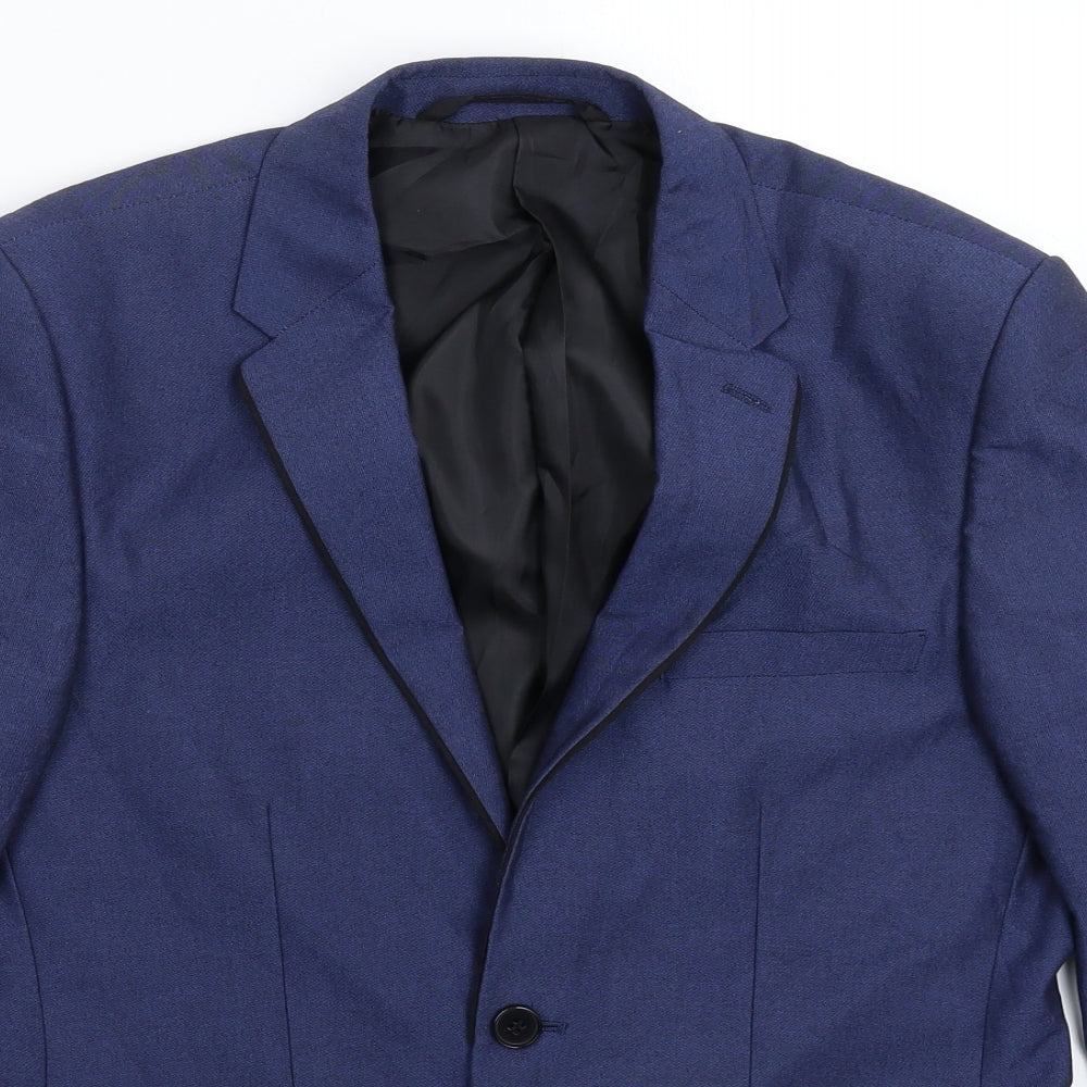 Burton Mens Blue   Jacket Suit Jacket Size 38