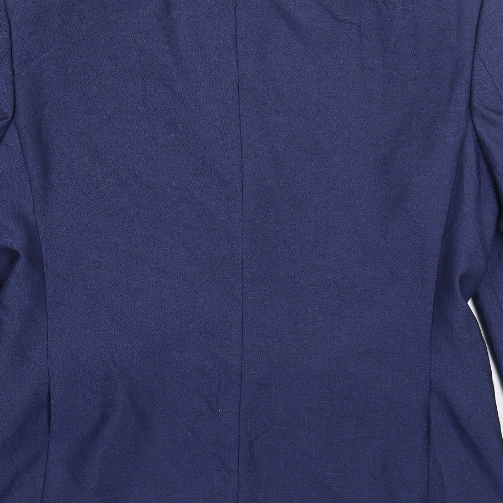 Burton Mens Blue   Jacket Suit Jacket Size 38