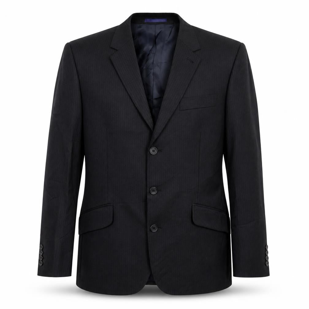 NEXT Mens Black Striped  Jacket Suit Jacket Size 40