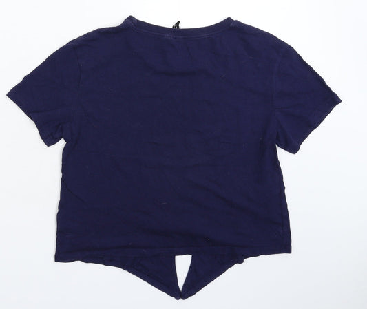 Divided Womens Blue   Basic T-Shirt Size S