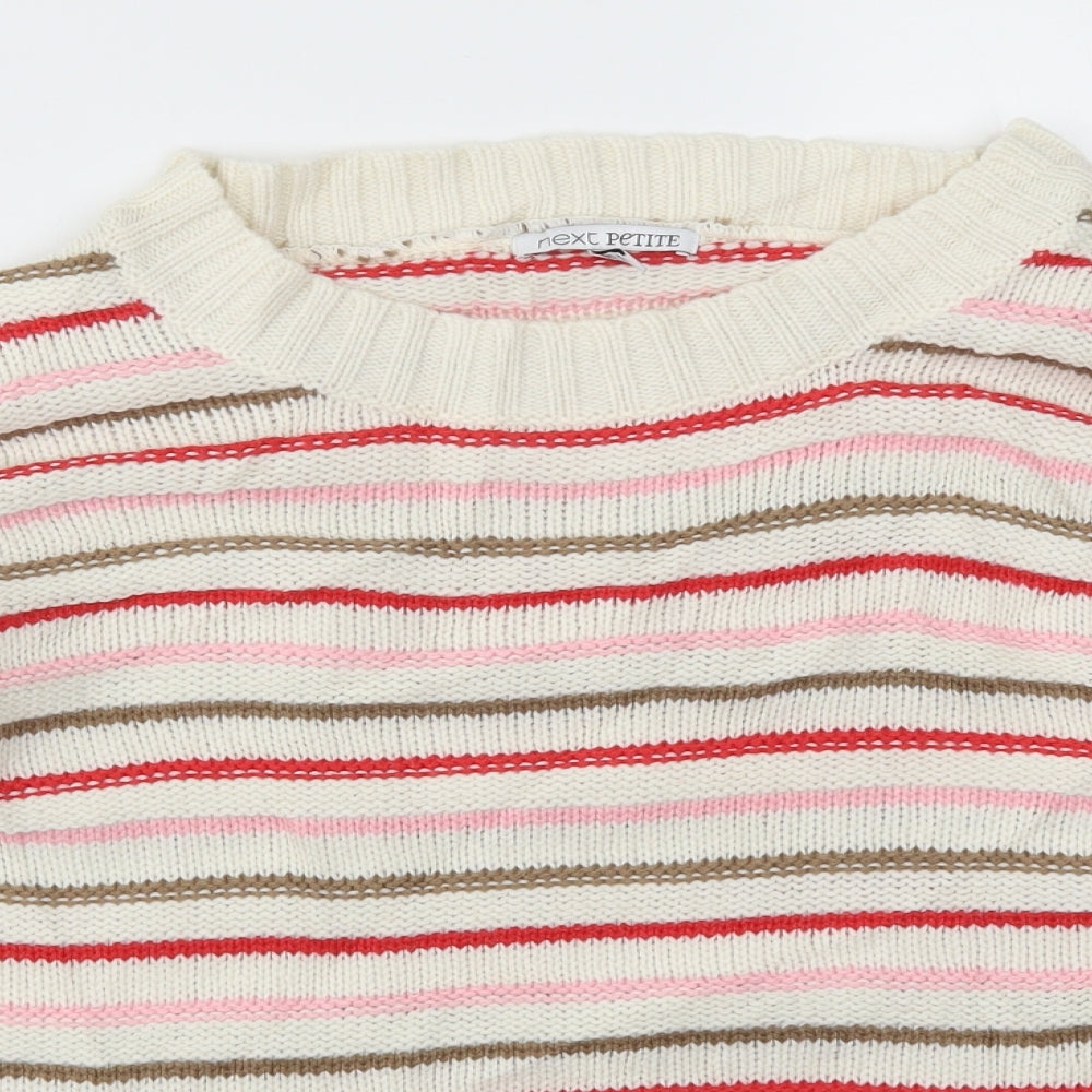 NEXT Womens Multicoloured Striped  Pullover Jumper Size M