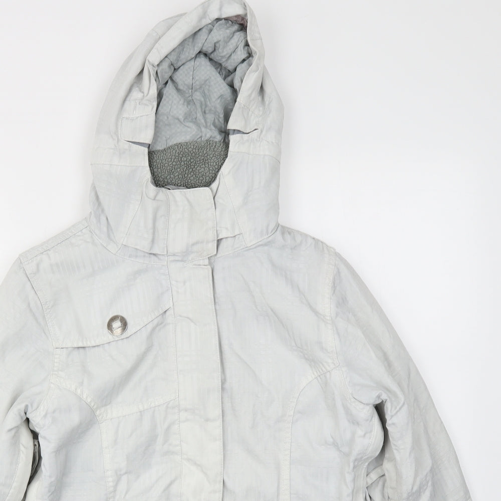 INFIDRY Womens White   Jacket Coat Size M