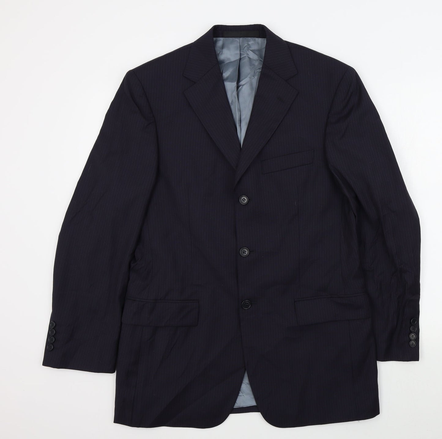 M&S Mens Blue   Jacket Suit Jacket Size 38