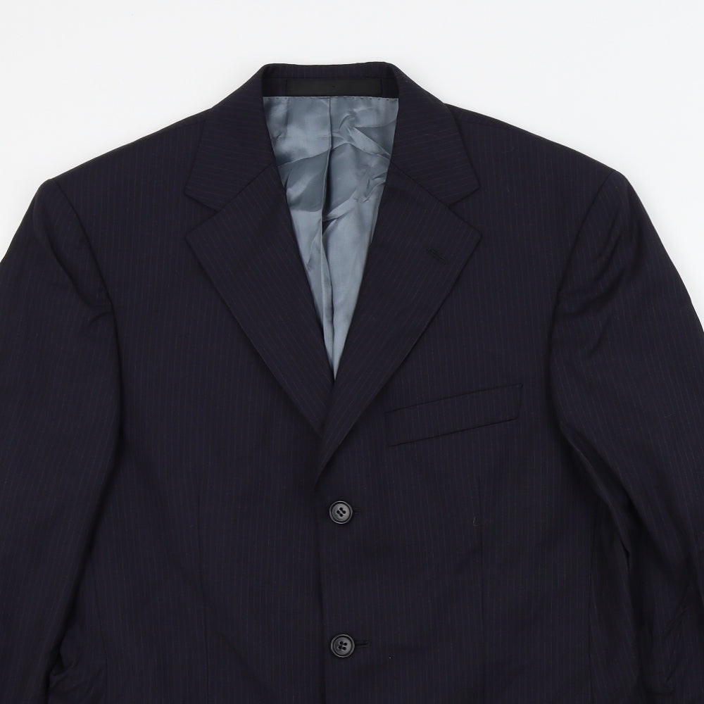 M&S Mens Blue   Jacket Suit Jacket Size 38