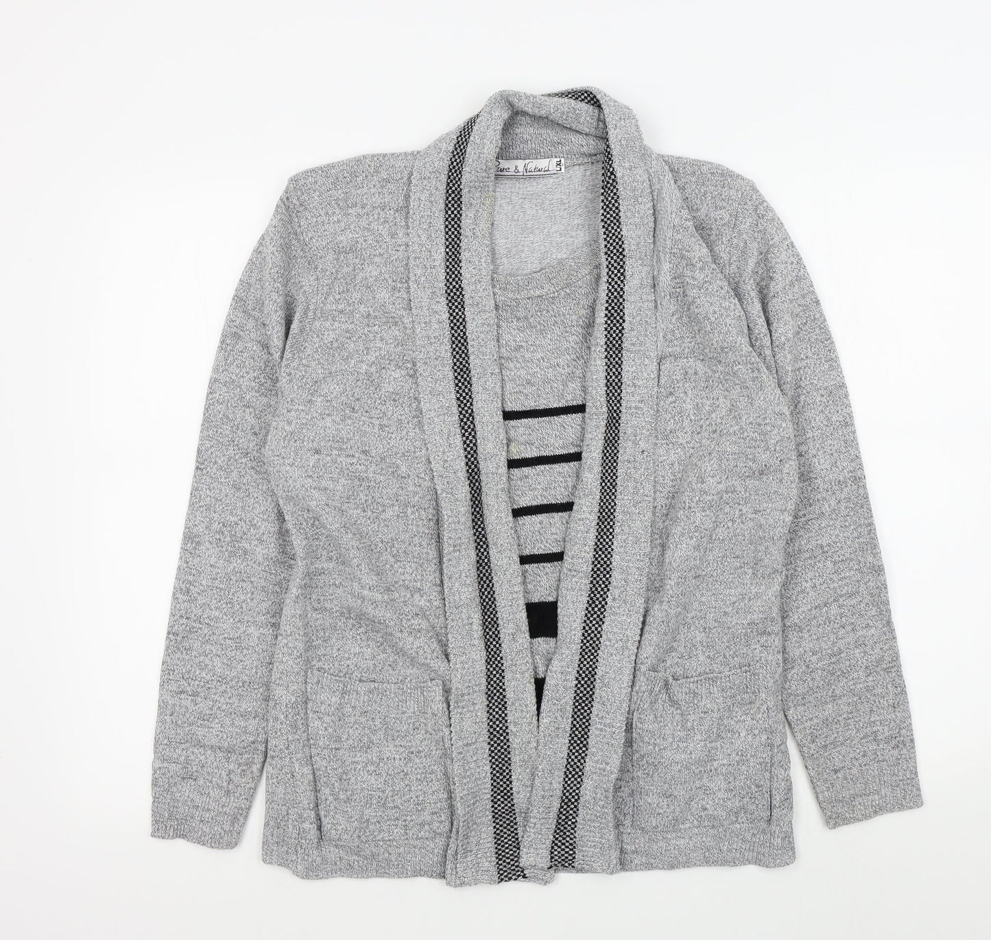 Pure & Natural Womens Grey   Pullover Jumper Size 8