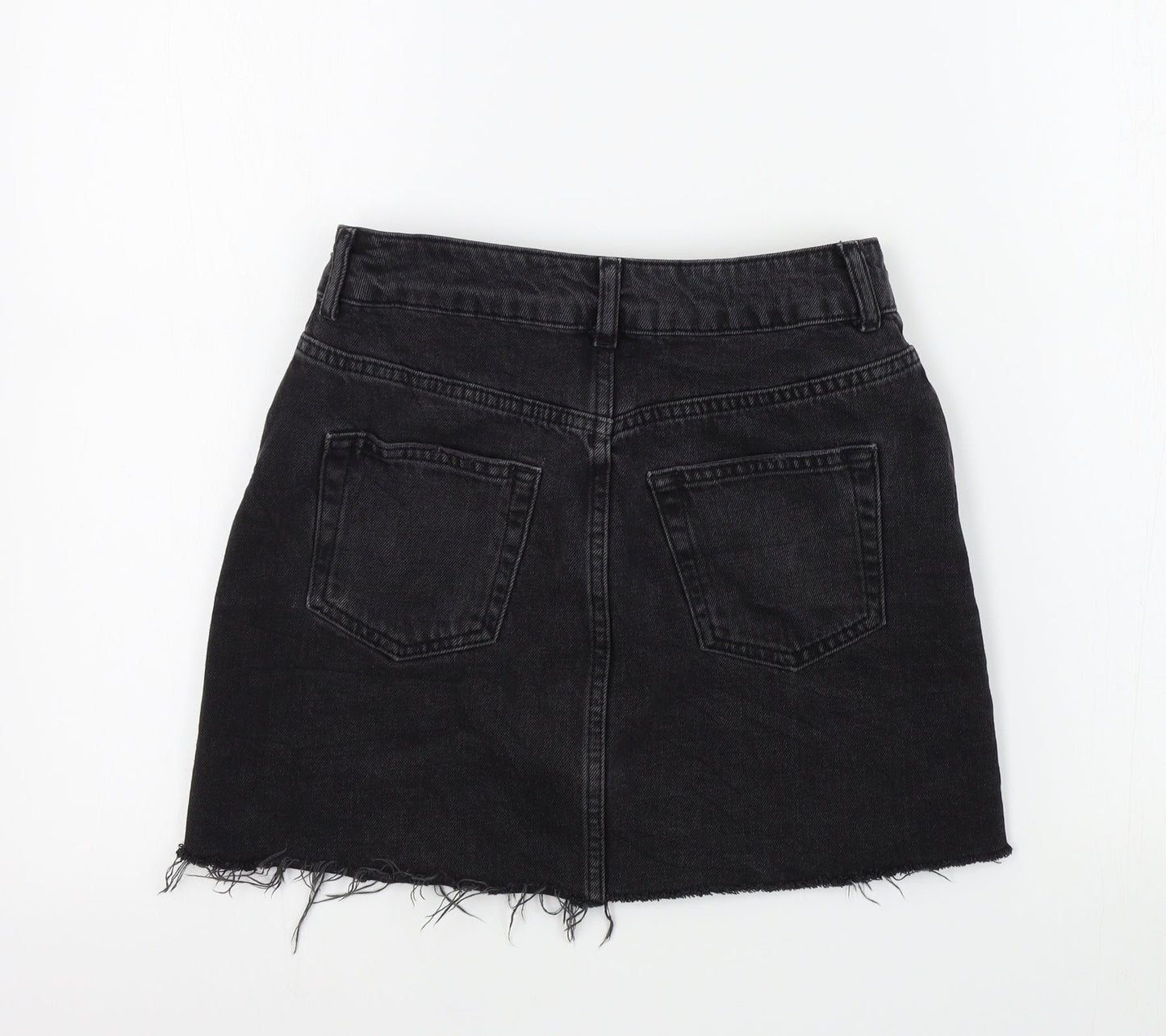 Topshop Womens Black   A-Line Skirt Size 8