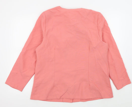 Preworn Womens Pink   Jacket Blazer Size 18