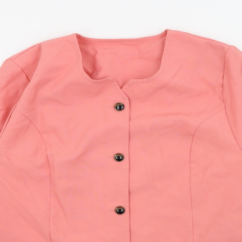 Preworn Womens Pink   Jacket Blazer Size 18