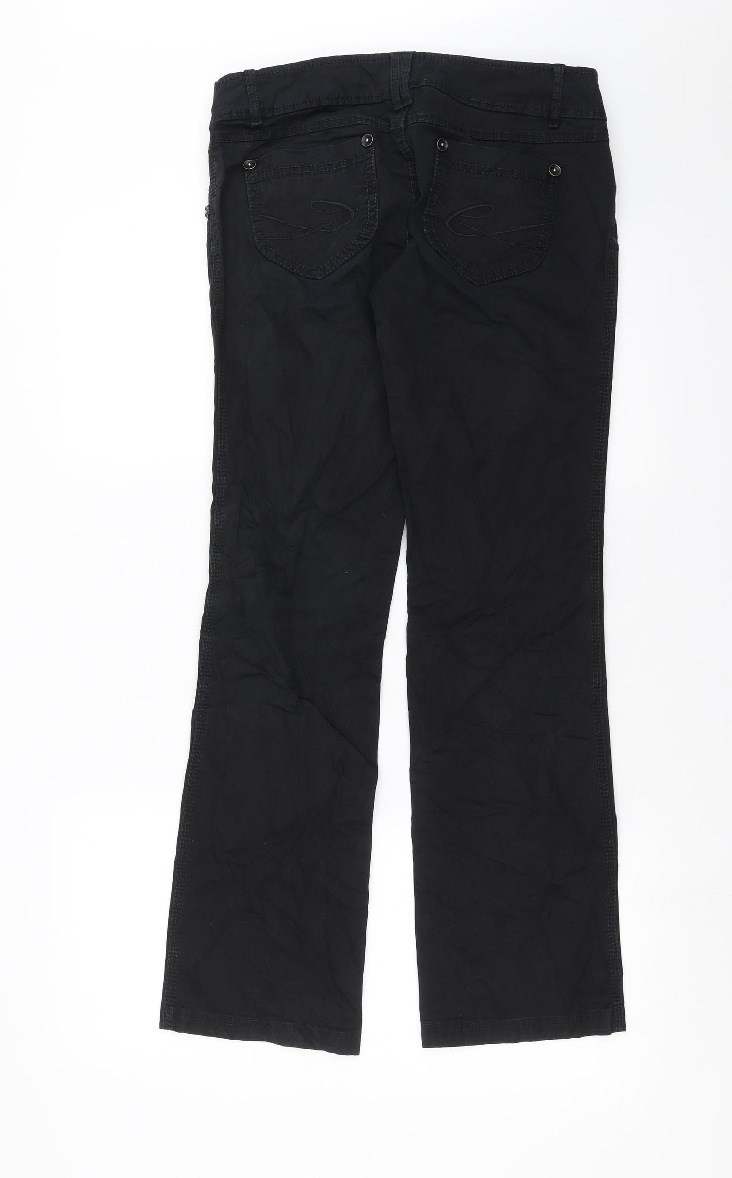 EVIE Womens Black   Trousers  Size 8 L29 in