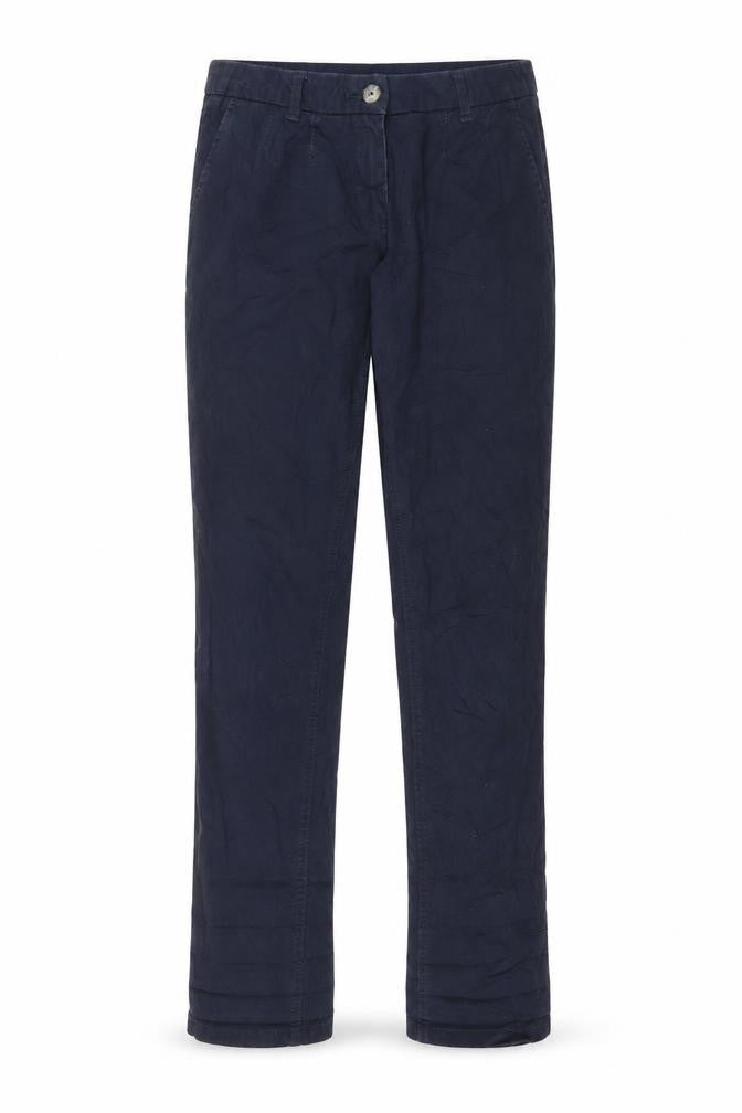 Front view of Blue motion women’s blue trousers, size UK 10, 31-inch leg