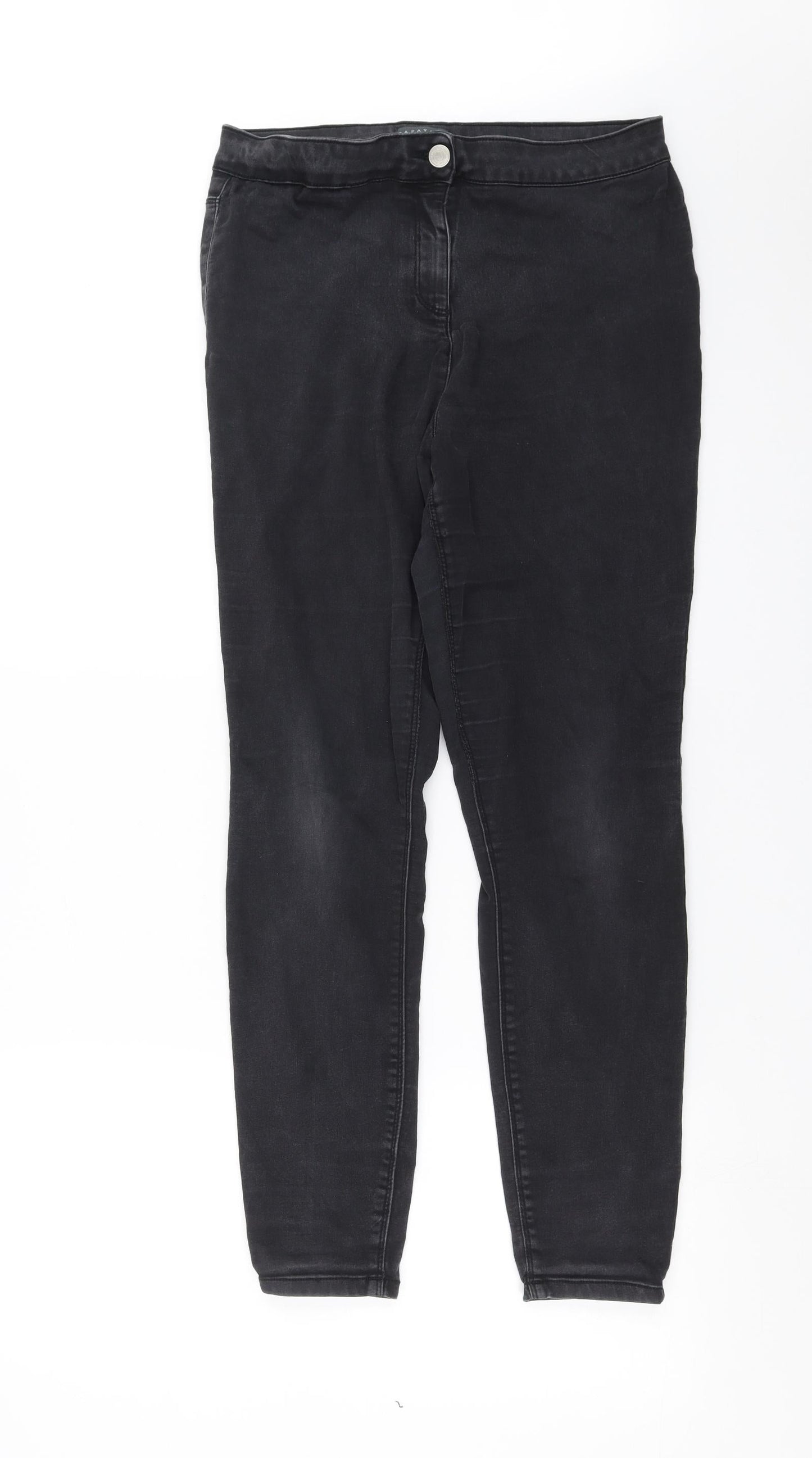 Papaya Womens Grey  Denim Skinny Jeans Size 12 L28 in