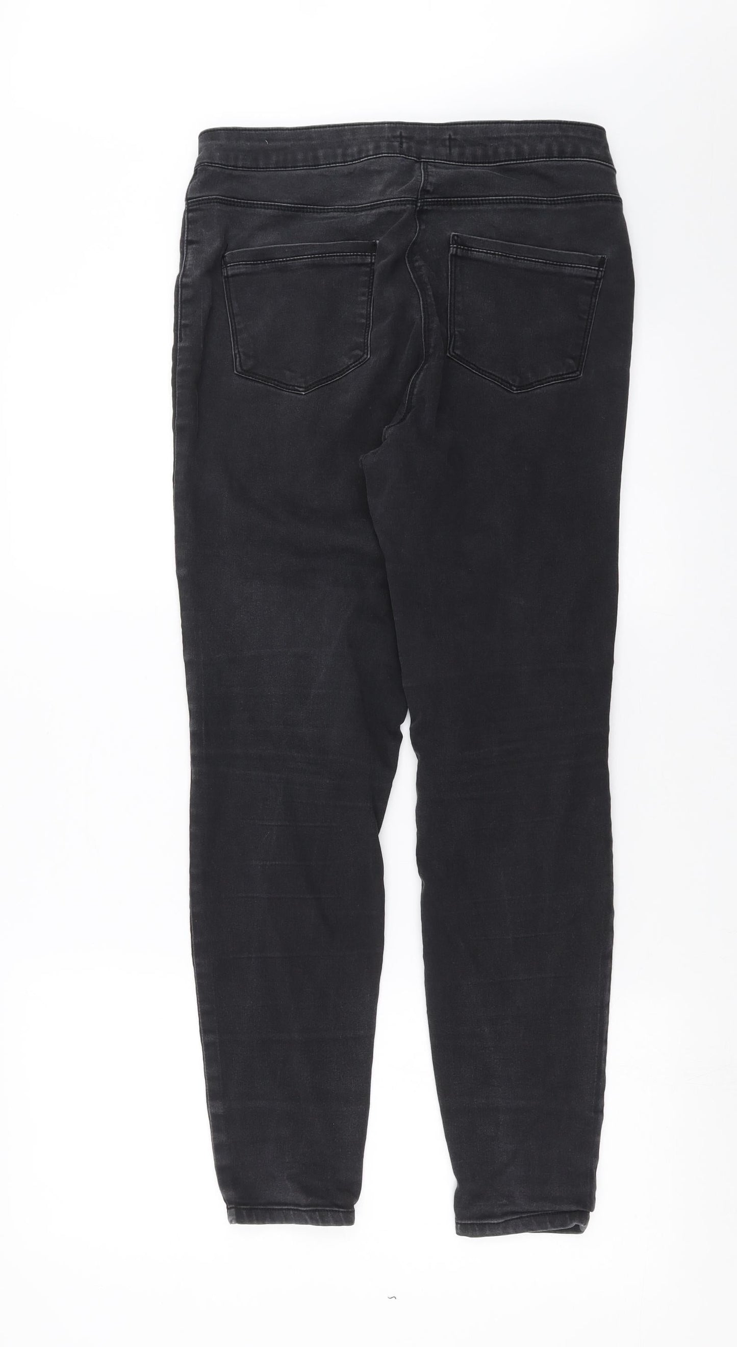 Papaya Womens Grey  Denim Skinny Jeans Size 12 L28 in