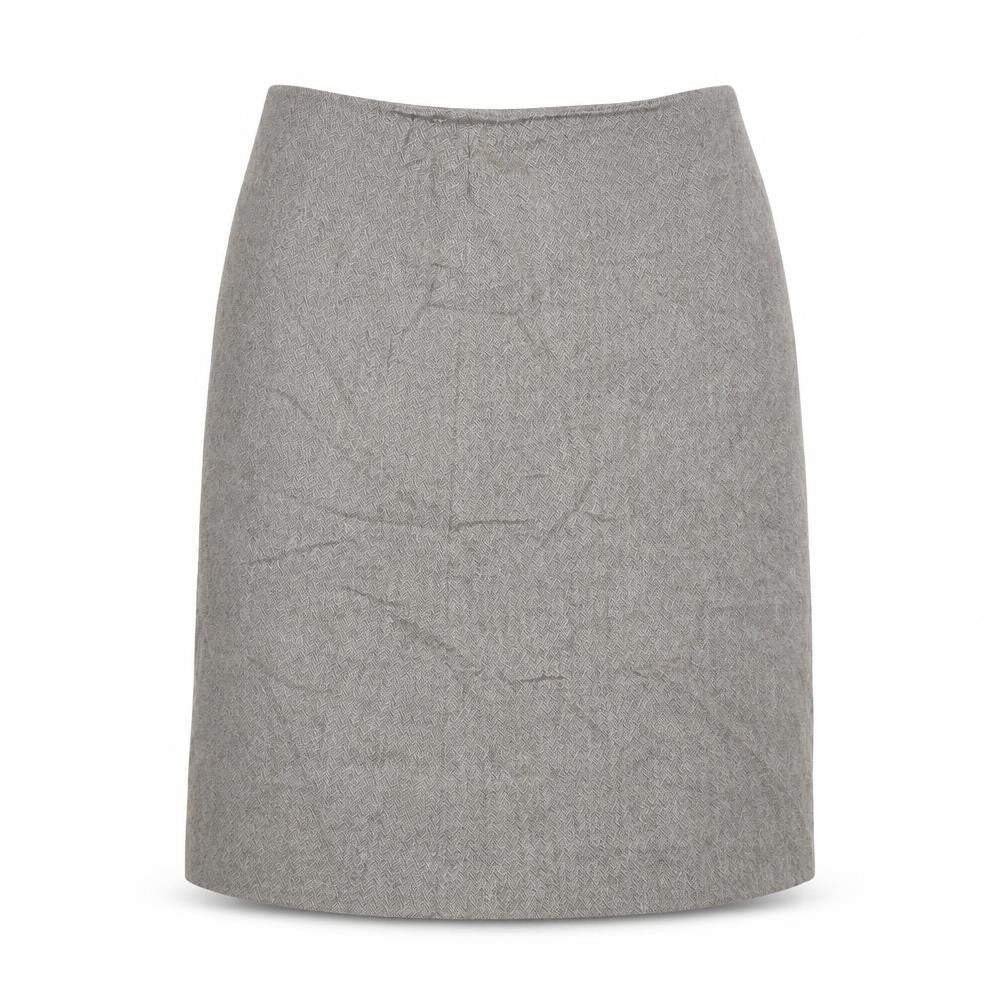 Preworn Womens Beige Geometric  Straight & Pencil Skirt Size 32 in