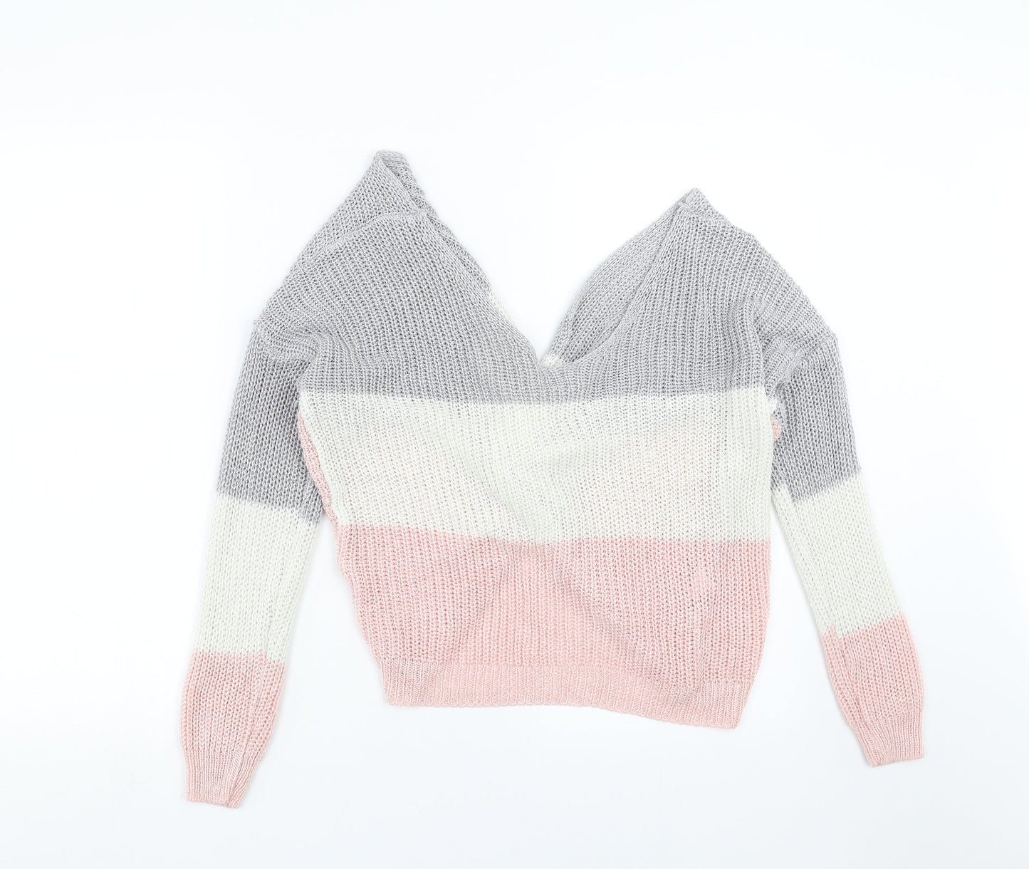 Cameo rose Womens Pink  Knit Pullover Jumper Size S  - Twist Back Detail