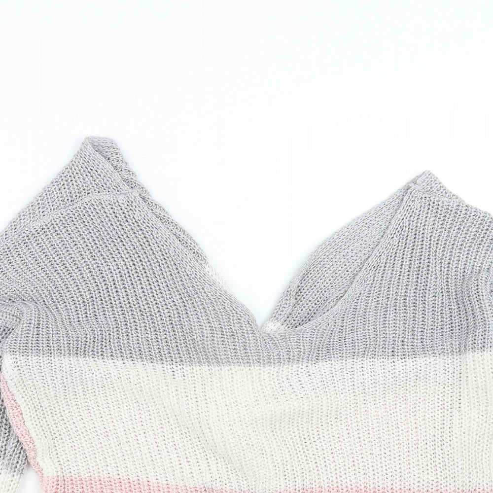 Cameo rose Womens Pink  Knit Pullover Jumper Size S  - Twist Back Detail