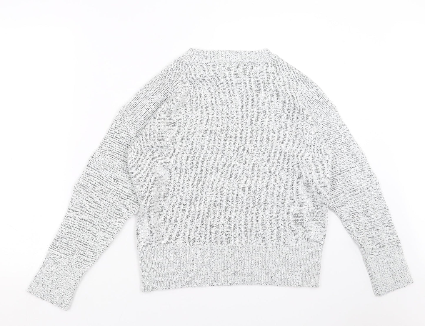 Topshop Womens Grey  Knit Pullover Jumper Size S