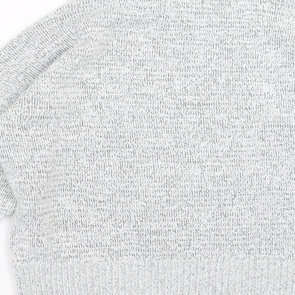 Topshop Womens Grey  Knit Pullover Jumper Size S