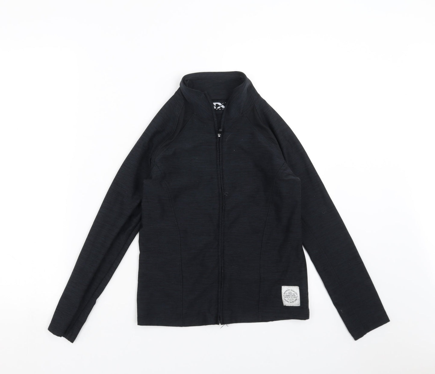NEXT Girls Black   Full Zip Jumper Size 10 Years