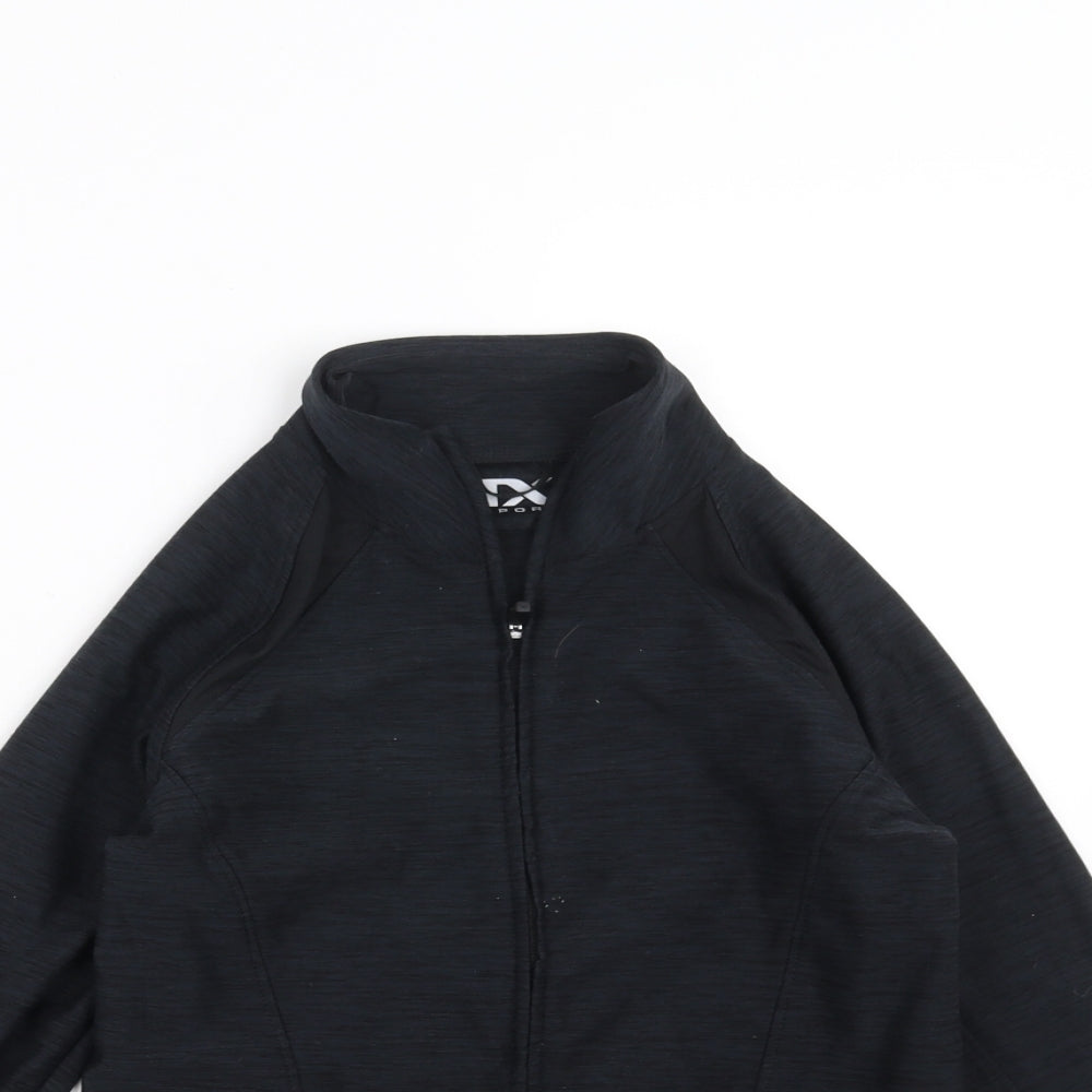 NEXT Girls Black   Full Zip Jumper Size 10 Years