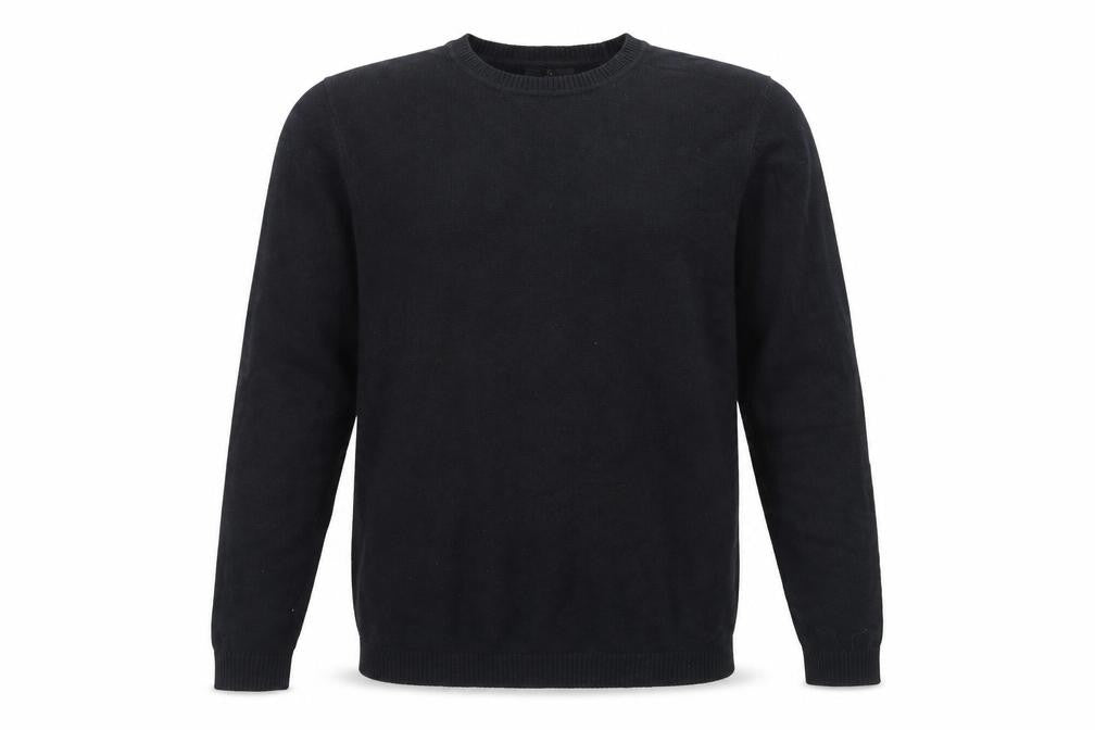 Front view of ASOS men’s beige knit jumper, size M, - long