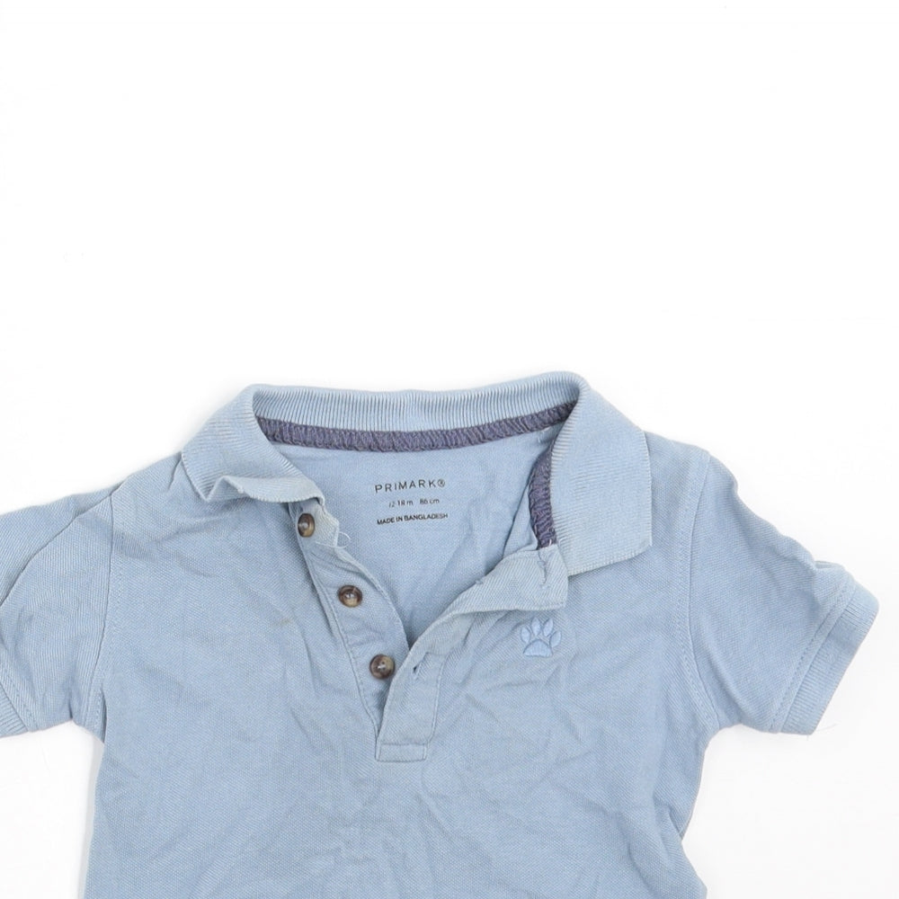 Primark Baby Blue   Basic Polo Size 12-18 Months