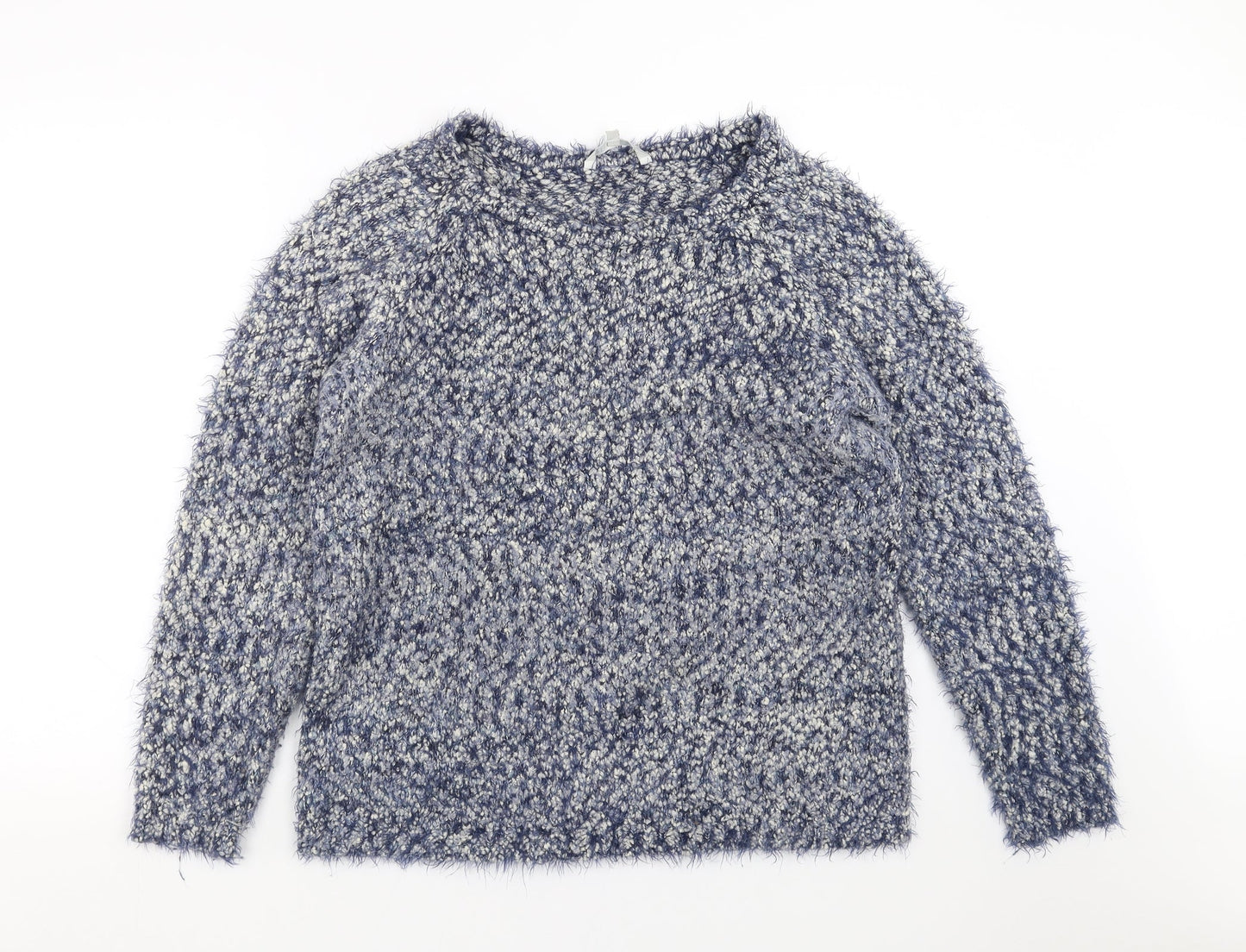 Pebble Bay Womens Blue  Knit Pullover Jumper Size L