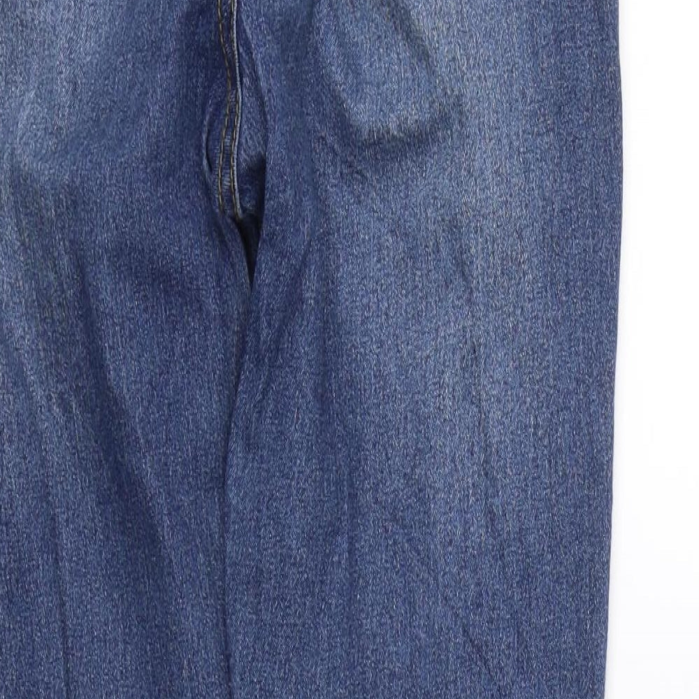PRETTYLITTLETHING Womens Blue  Denim Skinny Jeans Size 8 L24.5 in