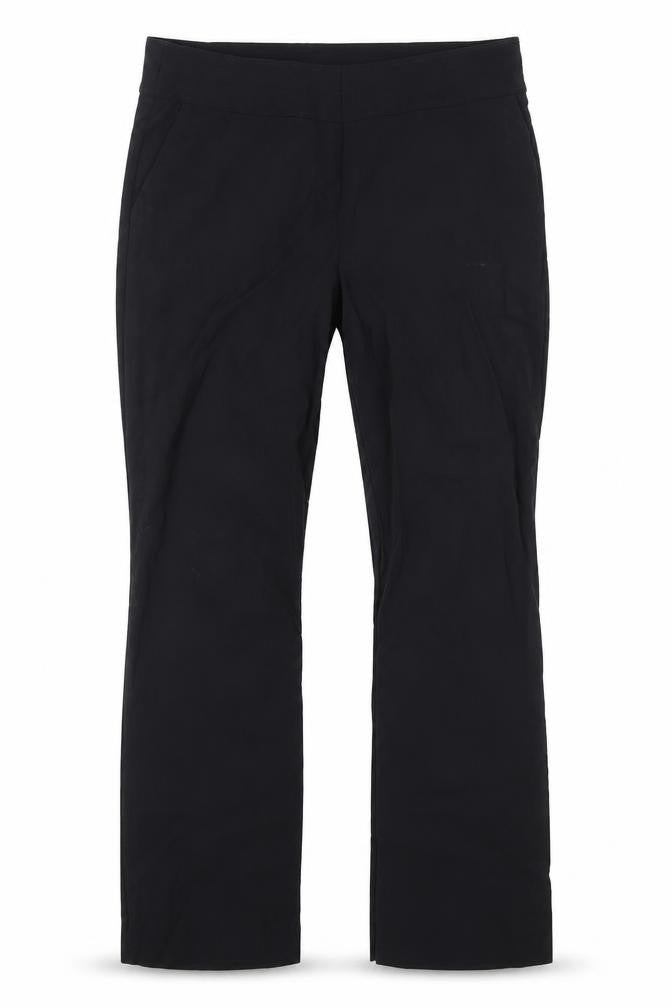 Front view of Papaya women’s black trousers, size UK 14, 26-inch leg