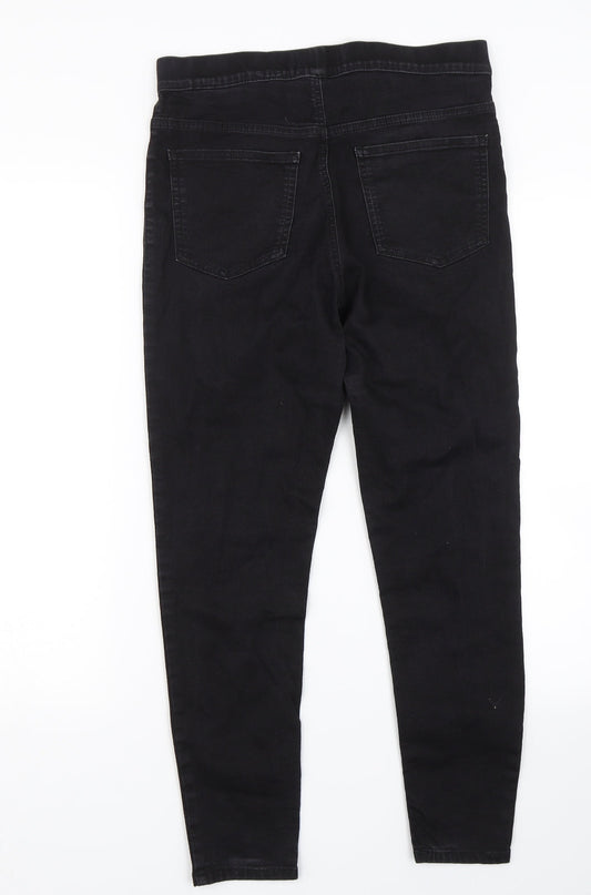 Preworn Womens Black  Denim Jegging Jeans Size S L23 in